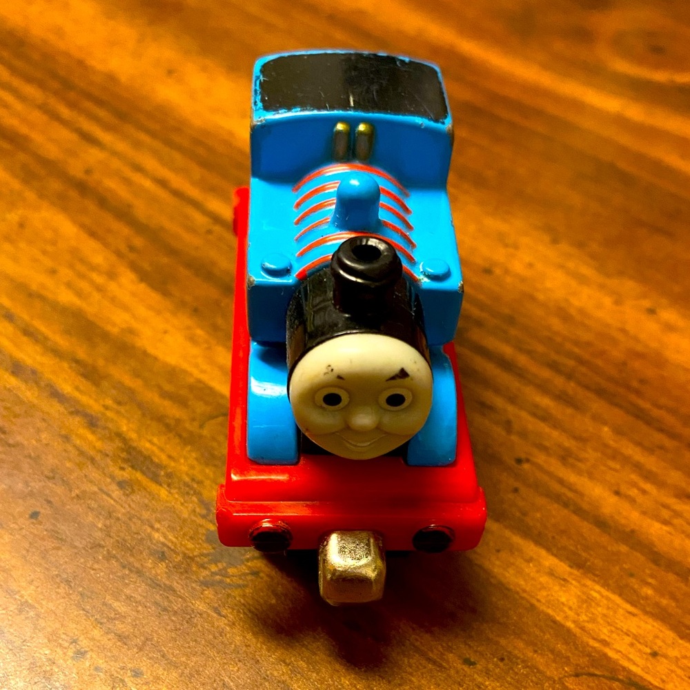 2009 Mattel Blue #1 Thomas the train w/ magnetic connectors